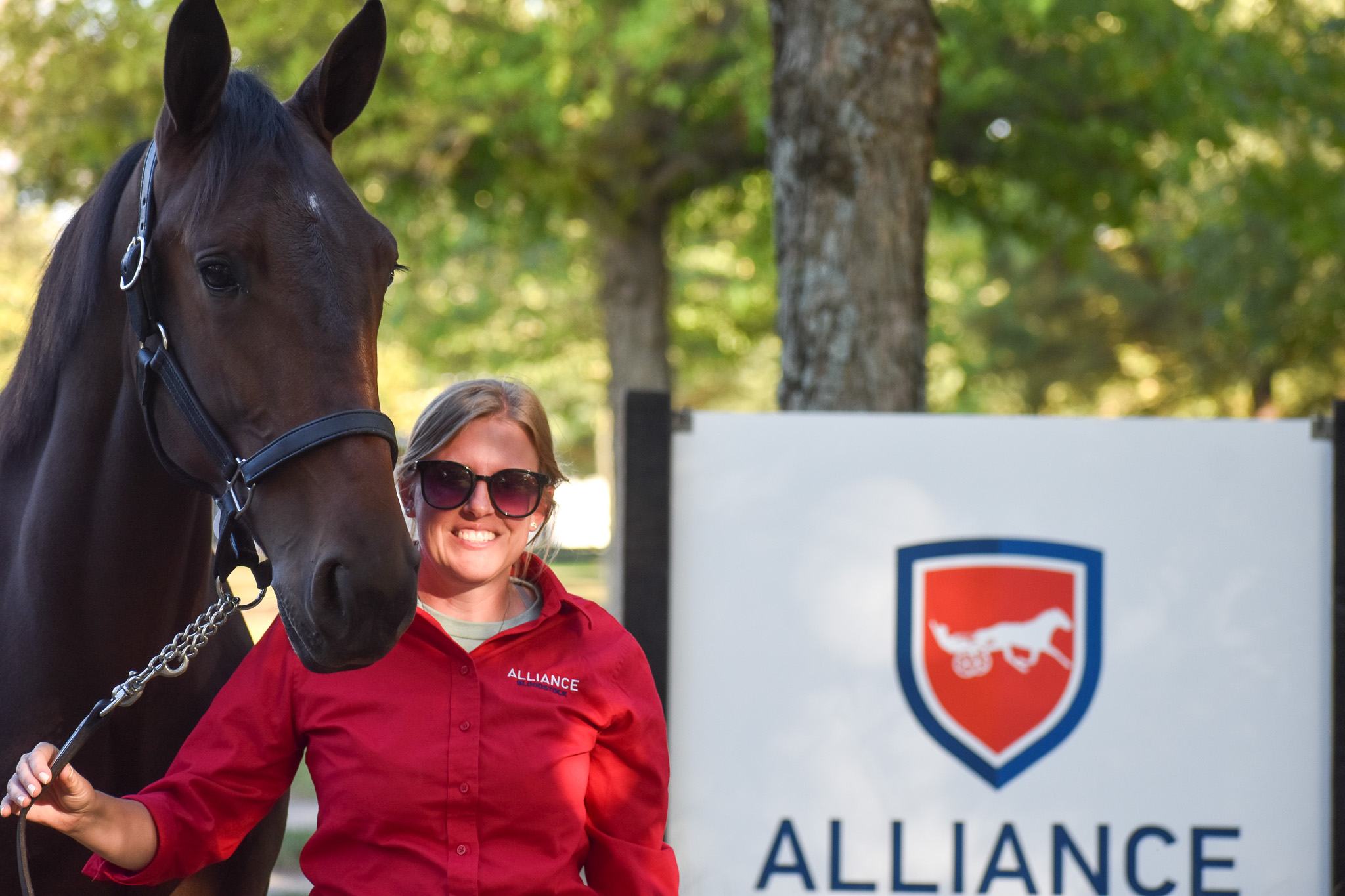 Alliance Bloodstock representative with a yearling